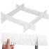 Organizator pentru sertar cu 4 separatoare, 46x7cm, alb [4]