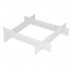 Organizator pentru sertar cu 4 separatoare, 46x7cm, alb [9]