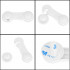 Set 10 sigurante blocator sertare si usi, plastic rezistent, fixe, 9.5 cm, alb [13]