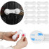 Set 10 sigurante blocator sertare si usi, plastic rezistent, fixe, 9.5 cm, alb [21]