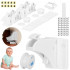 Set 10 sigurante magnetice ascunse, blocator sertare si usi, 2 sisteme fixare incluse, alb [24]