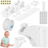 Set 4 sigurante magnetice ascunse, blocator sertare si usi, 2 sisteme fixare incluse, alb [25]