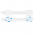Set 8 sigurante blocator sertare si usi, plastic si silicon, ajustabile, 19 cm, alb [11]