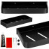 Raft de baie cu 2 sisteme instalare pe perete, aluminiu, 30x12x4cm, negru [4]