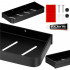 Raft de baie cu 2 sisteme instalare pe perete, aluminiu, 30x12x4cm, negru [5]