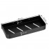 Raft de baie cu 2 sisteme instalare pe perete, aluminiu, 30x12x4cm, negru [6]