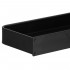 Raft de baie cu 2 sisteme instalare pe perete, aluminiu, 40x12x4cm, negru [14]