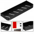 Raft de baie cu 2 sisteme instalare pe perete, aluminiu, 40x12x4cm, negru [17]