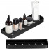Raft de baie cu 2 sisteme instalare pe perete, aluminiu, 40x12x4cm, negru [20]