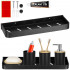 Raft de baie cu 2 sisteme instalare pe perete, aluminiu, 40x12x4cm, negru [22]