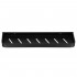 Raft de baie cu 2 sisteme instalare pe perete, aluminiu, 50x12x4cm, negru [17]