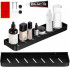 Raft de baie cu 2 sisteme instalare pe perete, aluminiu, 50x12x4cm, negru [20]