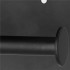 Suport hartie igienica din otel cu raft depozitare, prindere fara gaurire, 14cm, negru [12]