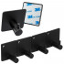 Set 4 agatatori tip cuier pentru baie, sistem fixare inclus, aluminiu, negru [14]