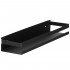 Raft de baie cu 2 sisteme instalare pe perete, aluminiu, 40x10x6cm, negru [3]
