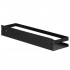 Raft de baie cu 2 sisteme instalare pe perete, aluminiu, 40x10x6cm, negru [19]