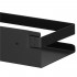 Raft de baie cu 2 sisteme instalare pe perete, aluminiu, 40x10x6cm, negru [4]