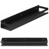 Raft de baie cu 2 sisteme instalare pe perete, aluminiu, 50x10x6cm, negru [13]