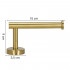 Suport hartie igienica din otel, sistem montare inclus, 16cm, auriu perlat [2]