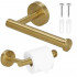 Suport hartie igienica din otel, sistem montare inclus, 16cm, auriu perlat [3]