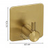 Set 4 agatatori tip cuier pentru baie, sistem fixare inclus, aluminiu, auriu [2]