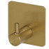 Set 4 agatatori tip cuier pentru baie, sistem fixare inclus, aluminiu, auriu [12]
