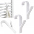 Set 2 carlige pentru calorifer, tip cuier pentru prosoape, din plastic, alb [3]
