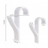 Set 2 carlige pentru calorifer, tip cuier pentru prosoape, din plastic, alb [16]