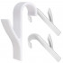 Set 2 carlige pentru calorifer, tip cuier pentru prosoape, din plastic, alb [5]