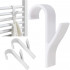 Set 2 carlige pentru calorifer, tip cuier pentru prosoape, din plastic, alb [7]