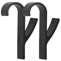 Set 2 carlige pentru calorifer, tip cuier pentru prosoape, din plastic, negru Set 2 carlige pentru calorifer, tip cuier pentru prosoape, din plastic, negru