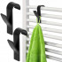 Set 2 carlige pentru calorifer, tip cuier pentru prosoape, din plastic, negru [3]