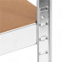 Raft metalic depozitare cu 5 polite MDF, capacitate 675 kg, 75x30x150 cm, argintiu [15]