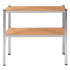 Raft metalic depozitare cu 5 polite MDF, capacitate 675 kg, 75x30x150 cm, argintiu [11]