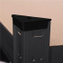 Raft metalic depozitare cu 5 polite MDF, capacitate 675 kg, 75x30x150 cm, negru [15]