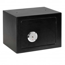 Seif metalic pentru chei 23x17x17 cm, cu 3 chei, montare pe perete sau podea, negru Seif metalic pentru chei 23x17x17 cm, cu 3 chei, montare pe perete sau podea, negru