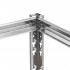 Raft metalic de depozitare cu 5 polite reglabile MDF, structura zincata, capacitate 1000 kg, 120x45x205 cm, gri [14]