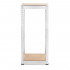 Raft metalic de depozitare cu 5 polite reglabile MDF, structura zincata, capacitate 500 kg, 40x40x180 cm, gri [18]