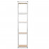 Raft metalic de depozitare cu 5 polite reglabile MDF, structura zincata, capacitate 500 kg, 40x40x180 cm, gri [20]