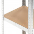 Raft metalic de depozitare cu 5 polite reglabile MDF, structura zincata, capacitate 500 kg, 40x40x180 cm, gri [6]