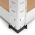 Raft metalic de depozitare cu 5 polite reglabile MDF, structura zincata, capacitate 500 kg, 40x40x180 cm, gri [7]