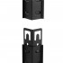 Raft metalic de depozitare cu 4 polite reglabile MDF, capacitate 700 kg, 80x40x174 cm, negru [13]