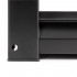 Raft metalic de depozitare cu 5 polite reglabile MDF, capacitate 750 kg, 120x40x200 cm, negru [12]