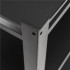 Raft metalic de depozitare cu 5 polite reglabile MDF, capacitate 750 kg, 120x40x200 cm, negru [14]