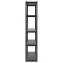 Raft metalic de depozitare cu 5 polite reglabile MDF, capacitate 750 kg, 120x40x200 cm, negru [19]