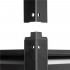 Raft metalic de depozitare cu 5 polite reglabile MDF, capacitate 750 kg, 120x40x200 cm, negru [11]