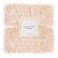 Patura pufoasa si calduroasa pentru 2 persoane, 160x200cm, bej Patura pufoasa si calduroasa pentru 2 persoane, 160x200cm, bej