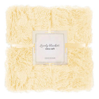 Patura pufoasa si calduroasa pentru 2 persoane, 200x220cm, galben Patura pufoasa si calduroasa pentru 2 persoane, 200x220cm, galben