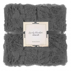 Patura pufoasa si calduroasa pentru 2 persoane, 200x240cm, gri