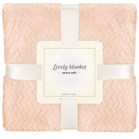 Patura pufoasa pentru 1 persoana, 2 fete, model in relief, 70x160cm, portocaliu piersica Patura pufoasa pentru 1 persoana, 2 fete, model in relief, 70x160cm, portocaliu piersica